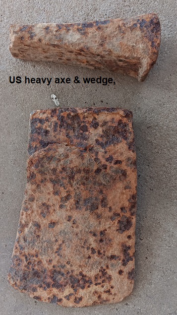 Civil War US axe and wedge - US Pioneers